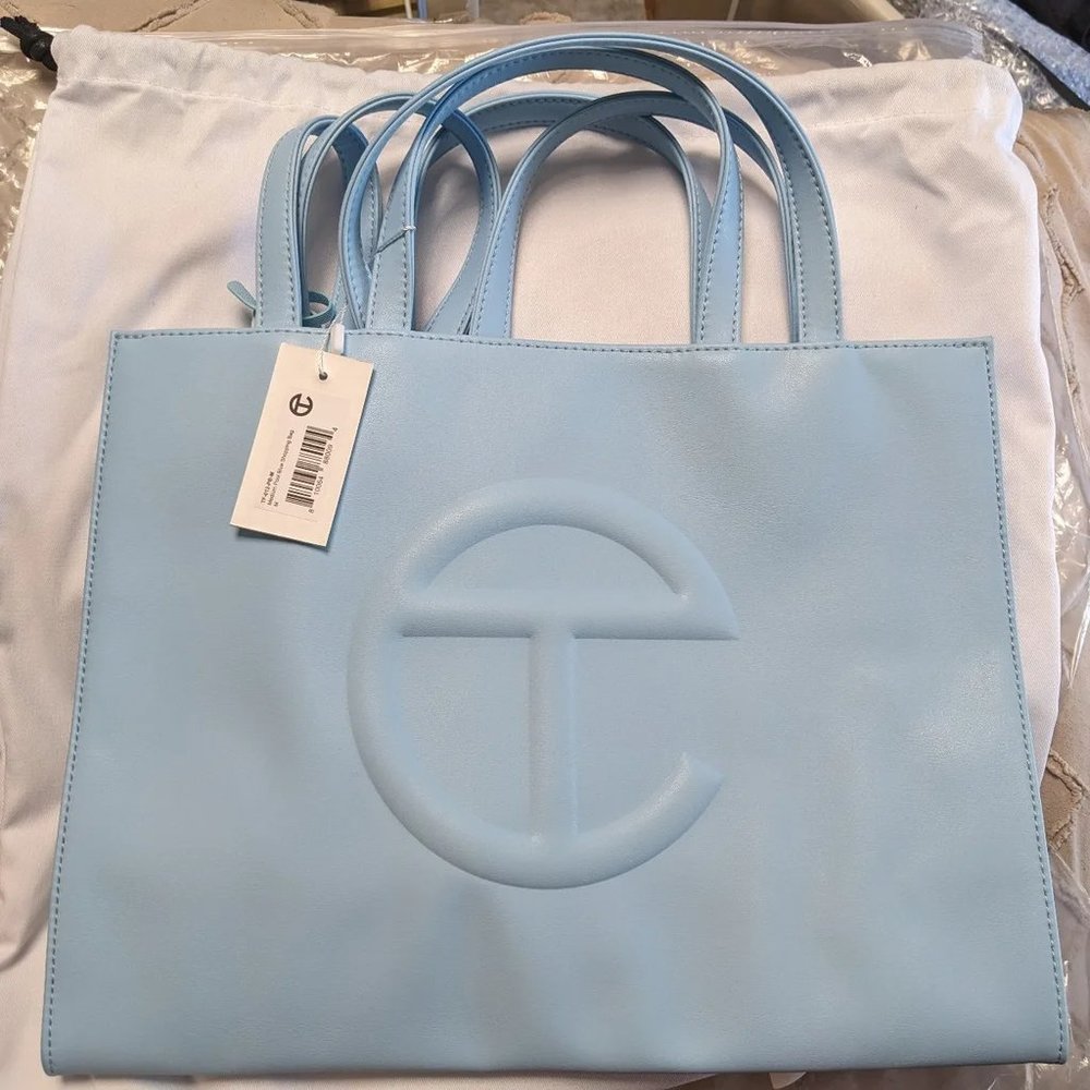 Telfar Medium Pool Blue Shopping bag
